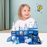 海洋系列可定制积木套装儿童积木玩具带动物图案磁性积木