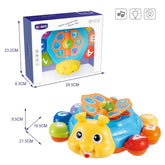 电动摩擦万向甲虫音乐灯光益智玩耍新品婴儿玩具