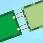 感官学习幼儿玩具磁力积木磁性瓷砖儿童礼物彩色积木