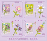 Display box 8-in-1 bouquet building blocks 8PCS