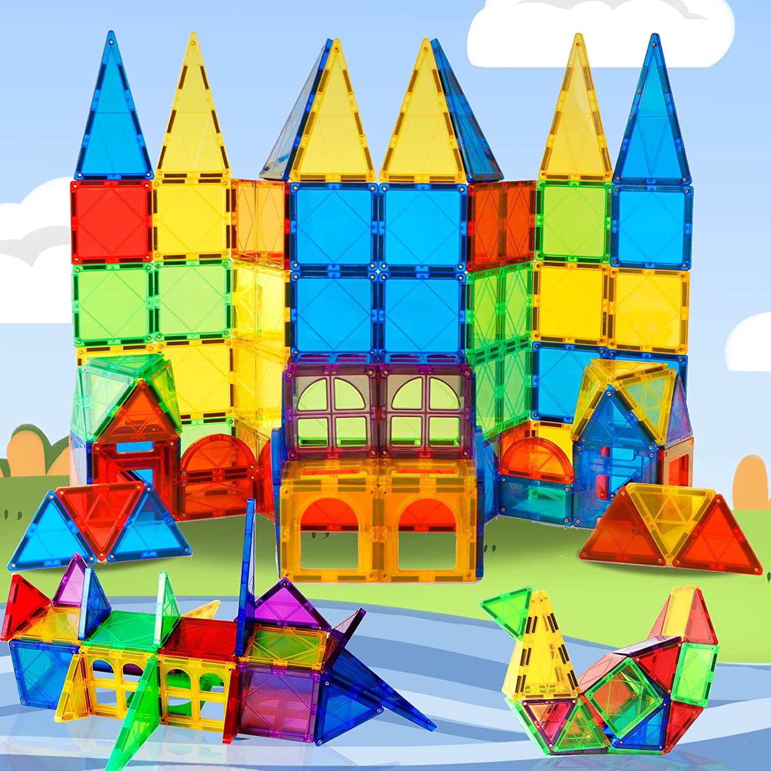 Erschwingliche Spielzeugherstellung, magnetisches Spielzeug, magnetisch 100 Stk 120 Stück Baustein-Fliesen-Set, magnetisches Fliesen-Spielzeug