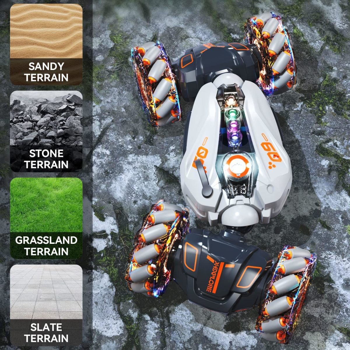 Fornecedor de brinquedos de alta qualidade no atacado 2,4 GHz 360 Rotação 4WD Dupla Face Condução Controle Remoto Gesto Sensing Toy Cars RC Stunt Car - Imagem 6