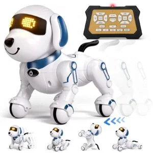 Fabricant de jouets Chine 2024 Jouet pour chien télécommandé intelligent 360 Chien robot intelligent programmable et intelligent qui marche et danse