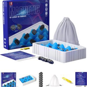 Toy Wholesaler China Portable Magnetic Stone Effect Chess Board Game Travel Professional Chess Game Set Magnetic Chess Game
