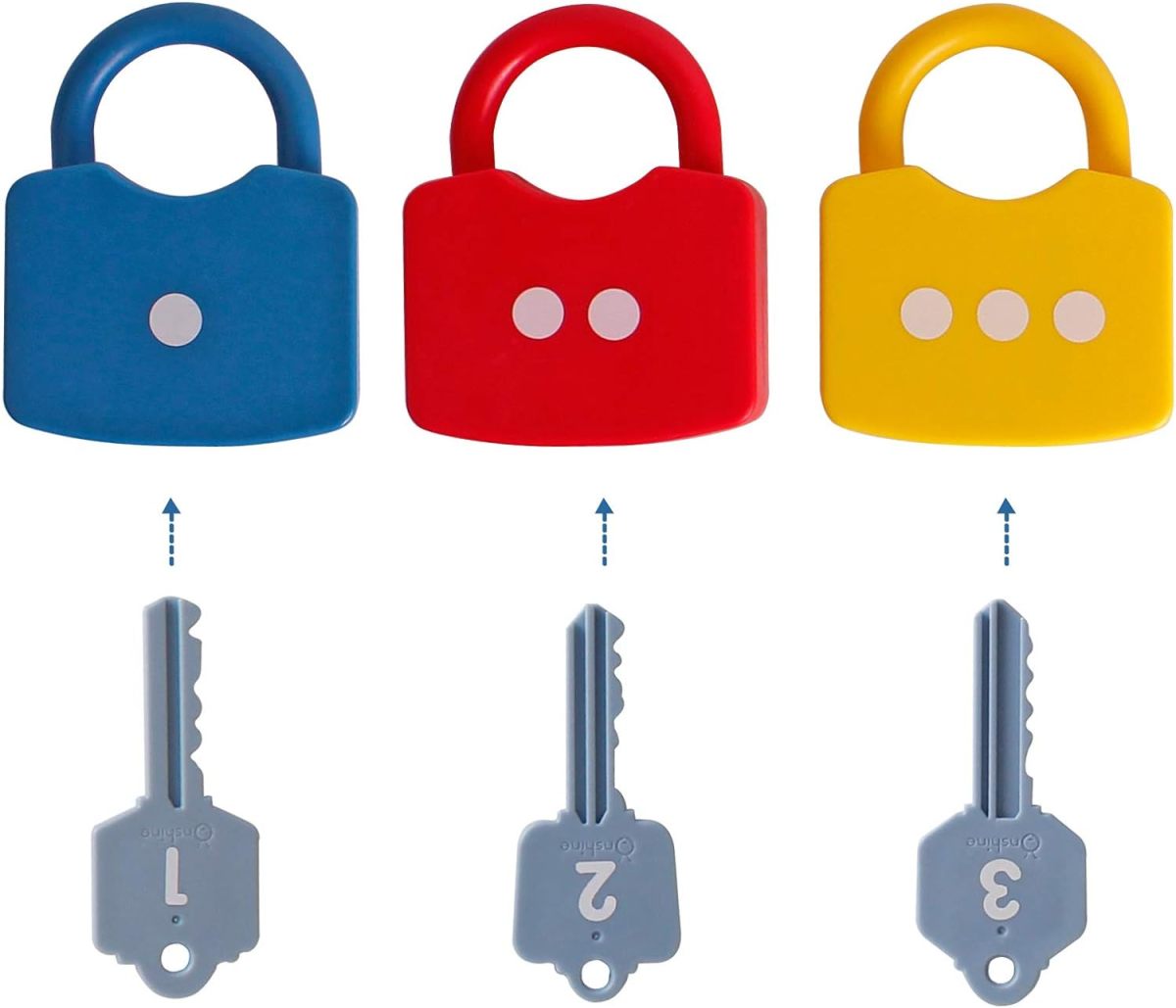 ISO Certified Toy Factory Children's Educational Number Alphabet Learning Locks Keys Numbers Matching Game Toys For Kids - Bild 3