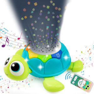Toy Supplier China 5 in 1 Musical Projector Turtle Crawling Toys Educational Musical Turtle Crawling Baby Toy