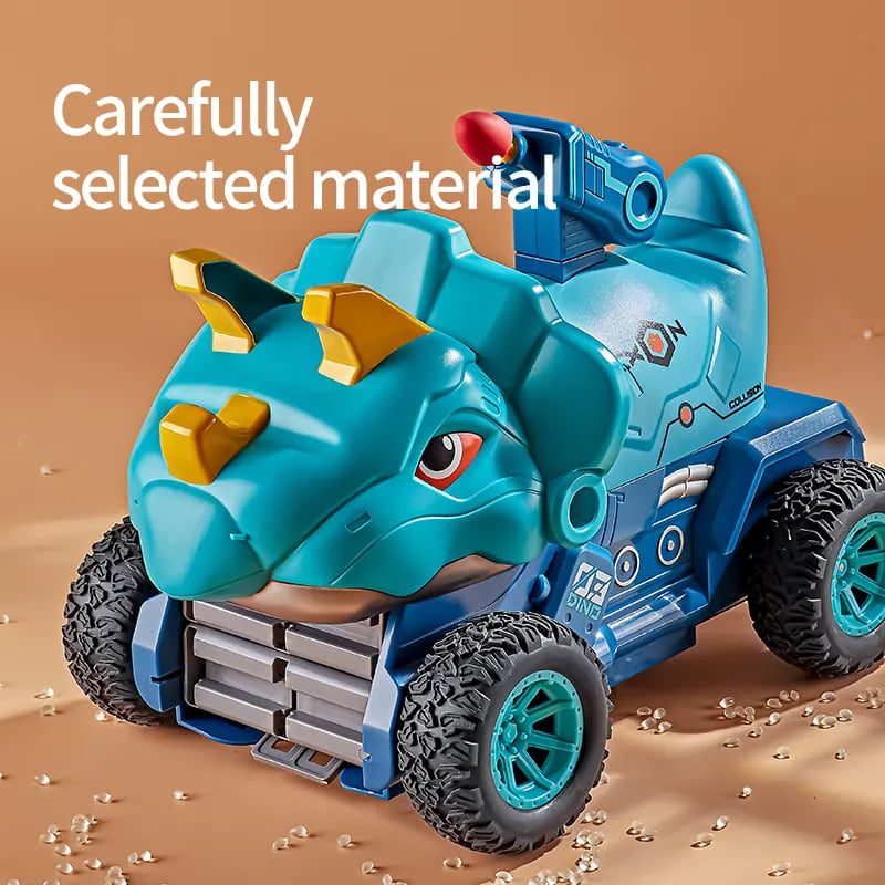 Kids Dinosaur Deformation Catapult Carrier Large Truck Toy With 3 Toy Cars - Image 5