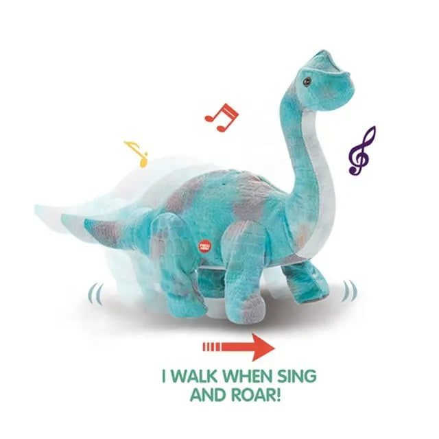 Atacado RC Plush Soft Walking Dinosaur Stuffed Animal Toy - Imagem 2