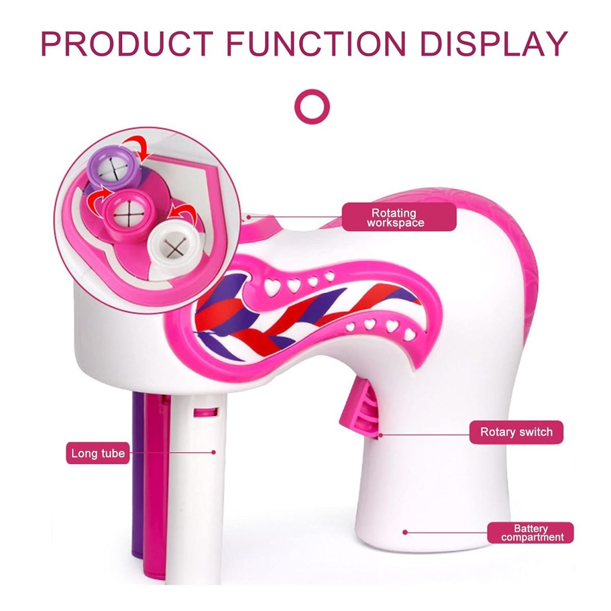 Proveedor de juguetes B2B para niños, peluquero ostentoso, juguete de salón, máquina trenzadora de pelo automática, juguete para niñas - Imagen 3