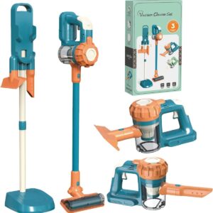 Toy Supplier Partnership 3-in-1 Toddler Pretend Play Preschool Kids Cleaning Set Housekeeping Toys Vacuum Cleaner Toy for Kids