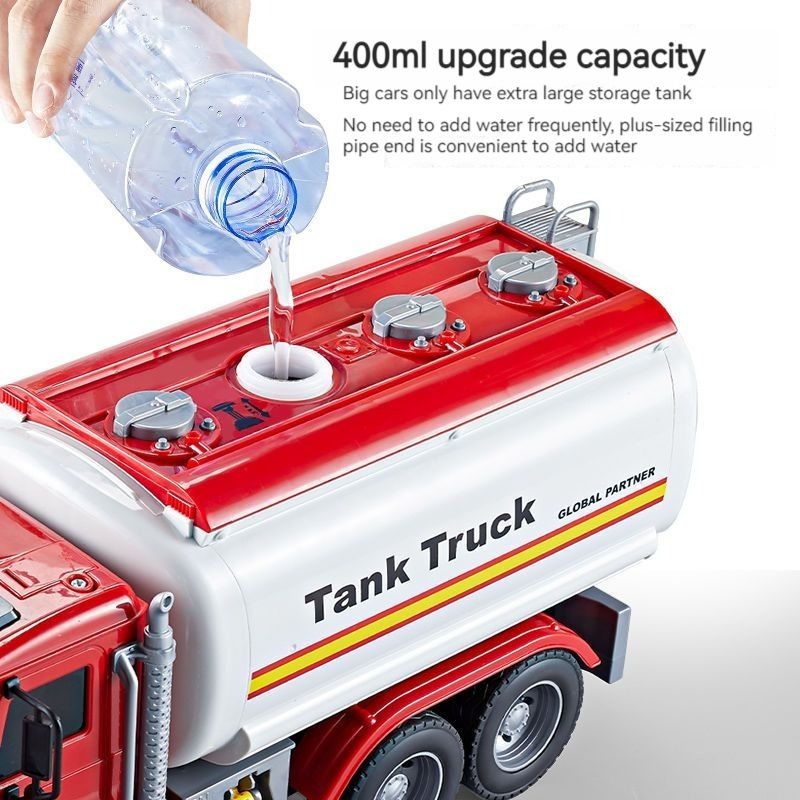 Fabricante De Juguetes Ecológico Coche De Juguete Los nuevos juguetes pueden bombear agua Camión cisterna de agua Ciudad Transporte de petróleo Camión cisterna Rescate de juguetes Coche de bomberos Coches de juguete - Imagen 2