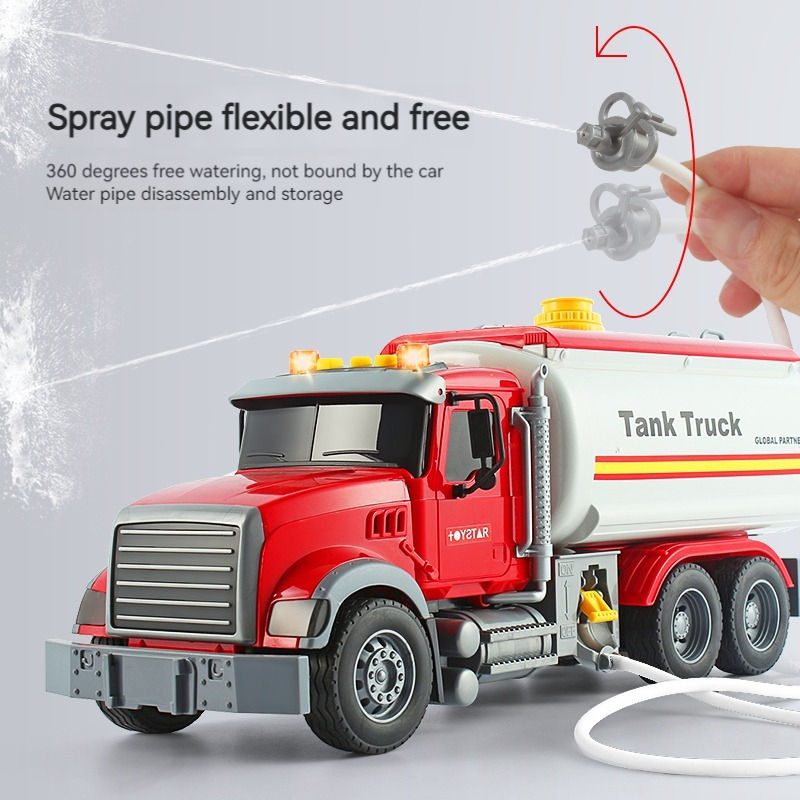 Fabricante De Juguetes Ecológico Coche De Juguete Los nuevos juguetes pueden bombear agua Camión cisterna de agua Ciudad Transporte de petróleo Camión cisterna Rescate de juguetes Coche de bomberos Coches de juguete - Imagen 4