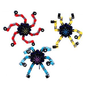 Custom Toy Manufacturer mechanical fingertip spinner stress relieve toys fidget transformed chain decompression toy finger toy