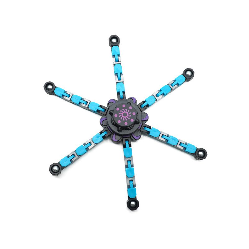 Fabricant de jouets personnalisé Mécanique doigt la contrainte de spinner Soulagez les jouets de la chaîne transformée de la chaîne transformée jouet doigt - Image 4