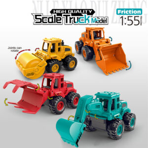Carros de brinquedo coloridos 4 Pacote de brinquedos para caminhões de construção movidos a fricção, veículos, brinquedos de construção | Preço de fábrica de brinquedos na China | Lulufamily