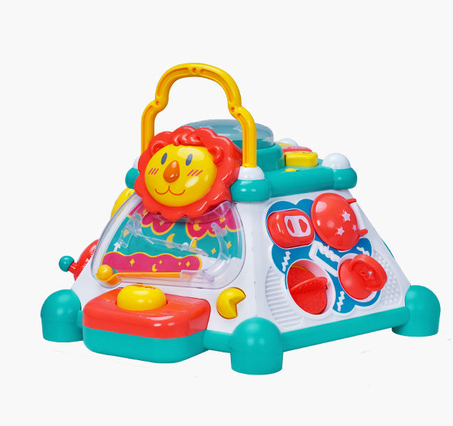 Los mejores precios de juguetes China, rompecabezas multifunción de aprendizaje temprano para bebés, juego hexaedro, cubo de actividades educativo para niños, juguetes musicales para niños pequeños
