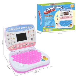 Wholesale Mini Simulation Laptop LED Display Screen Educational Early Education Toys Learning Machine