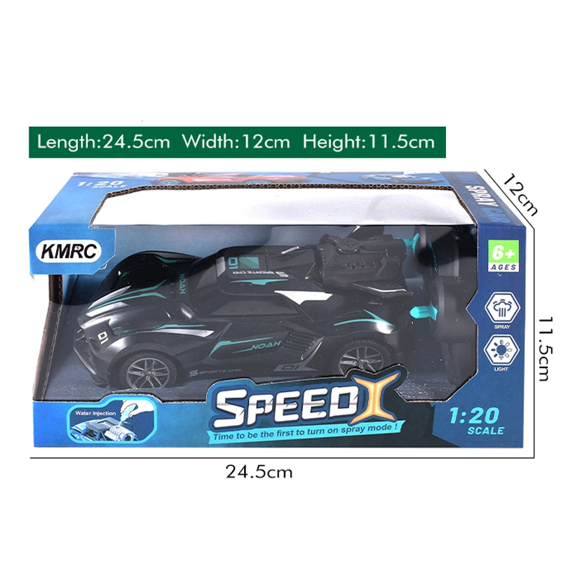 Fornecedor de brinquedos B2B 2.4G 1: 20 Controle de rádio Pulverização Stunt Drift Racing Spray Controle Remoto Toy Car RC Stunt Car com luz - Imagem 3