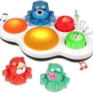 OEM Toys China Drum Toy Infant Early Education Musical Instrument Electric Baby Musical Light Up Toys Drum Gear