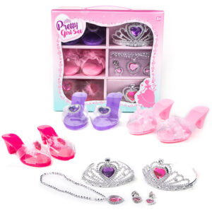 Girl Toys Pretend Play Preschool Fashion Princess Dress Up Toys Girls Makeup Shoes Accessories Toy