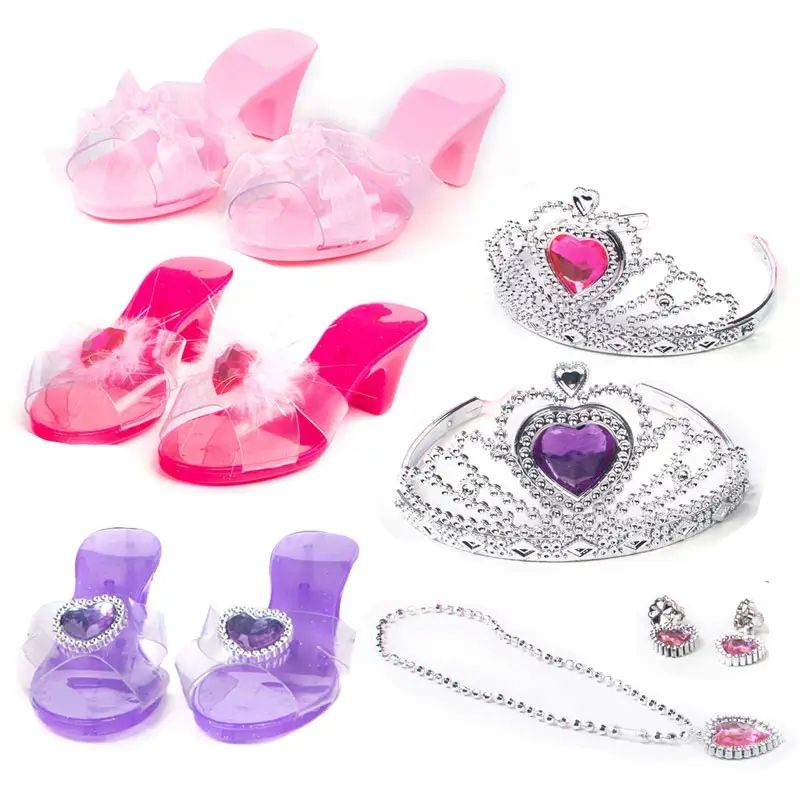 Girl Toys Pretend Play Preschool Fashion Princess Dress Up Toys Girls Makeup Shoes Accessories Toy - Bild 3