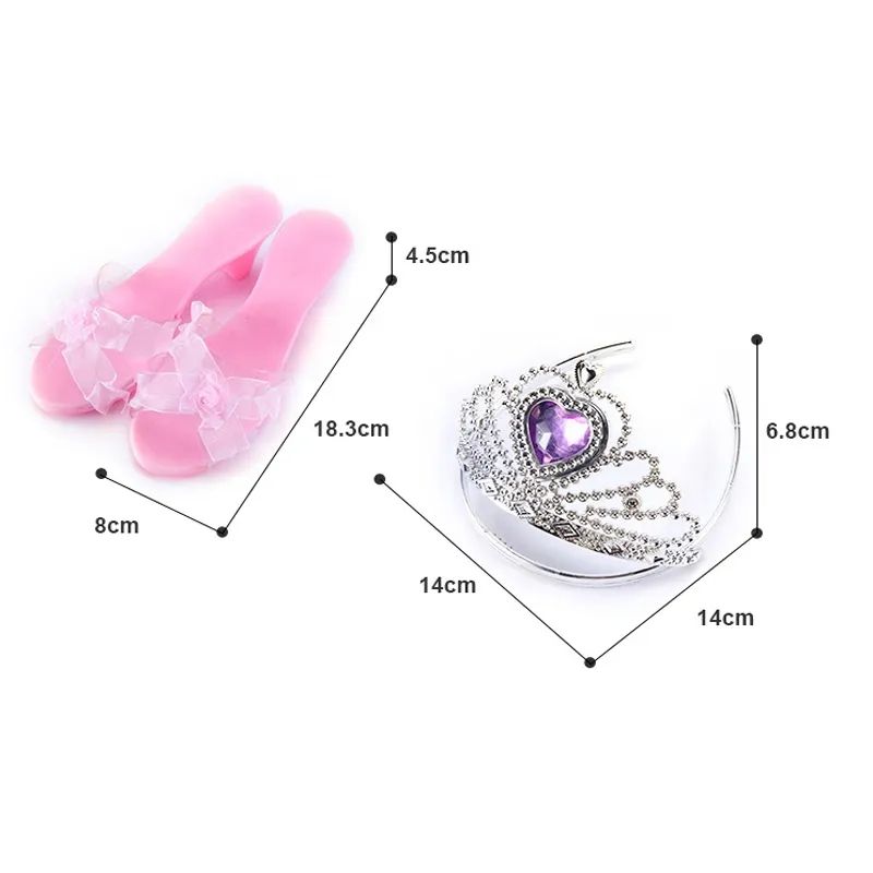 Girl Toys Pretend Play Preschool Fashion Princess Dress Up Toys Girls Makeup Shoes Accessories Toy - Bild 4