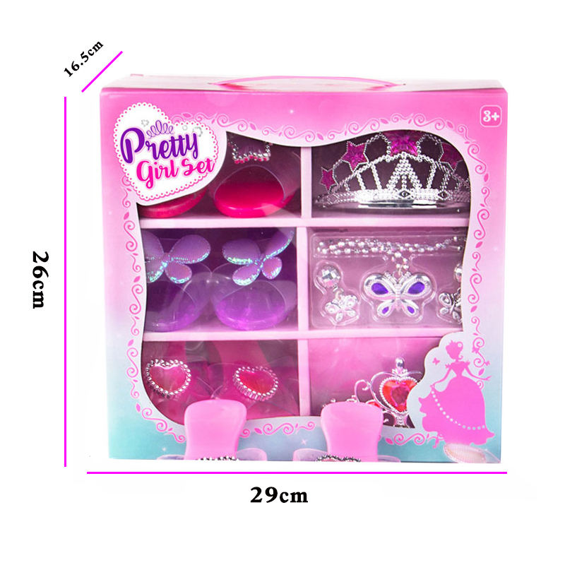 Girl Toys Pretend Play Preschool Fashion Princess Dress Up Toys Girls Makeup Shoes Accessories Toy - Bild 5