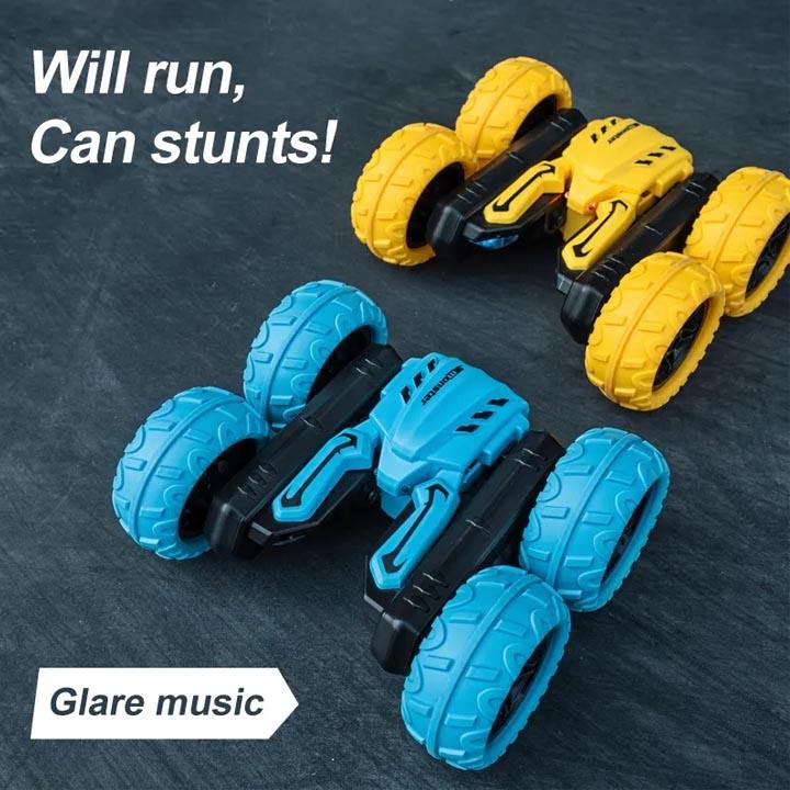 2.4G Air Gesture Stunt RC Toy Cars Auto Demo Spray 360 Rotation RC Stunt Dual Remote Control monster Car with Music - Image 2