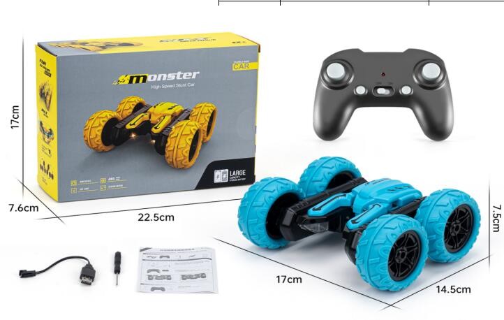 2.4G Air Gesture Stunt RC Toy Cars Auto Demo Spray 360 Rotation RC Stunt Dual Remote Control monster Car with Music - Image 6