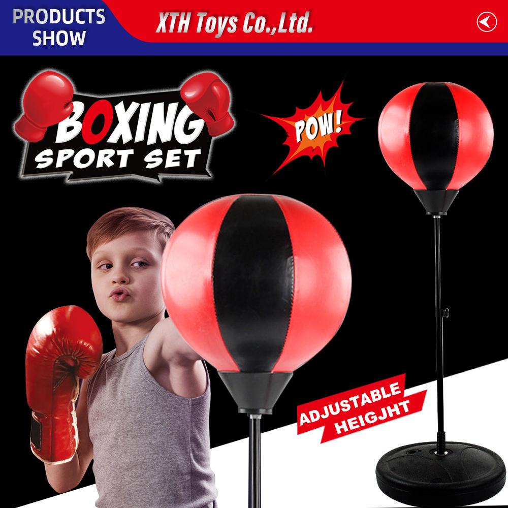Juguetes deportivos al aire libre para chico s de alta calidad, saco de boxeo ajustable para chico incluido, juguetes de deporte boxeo, guantes, pelota de boxeo independiente - Imagen 2
