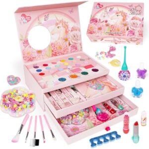 Toy Manufacturer China Princess Pretend Play Toy Washable Make Up Kit with Real Kids Cosmetic Girl Makeup Set