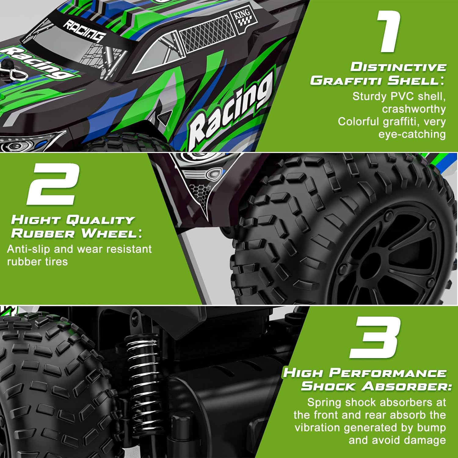 Toy Manufacturer China 20km/h 2.4GHz Off Road High Speed Remote Control Car RC Racing Car - Imagen 4