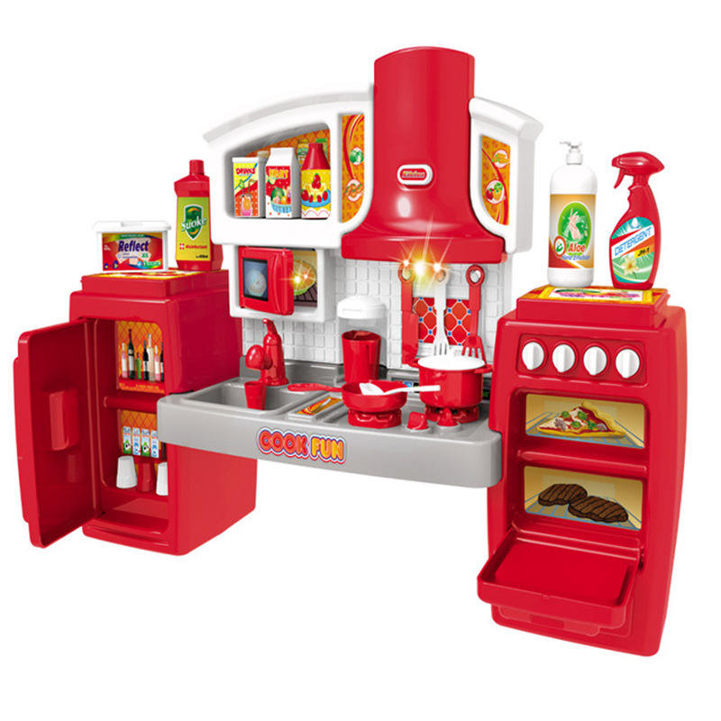 Wholesale Pretend Play Preschool Simulation Cook Girl Play House Tableware Set Kids Kitchen Toys - Bild 2