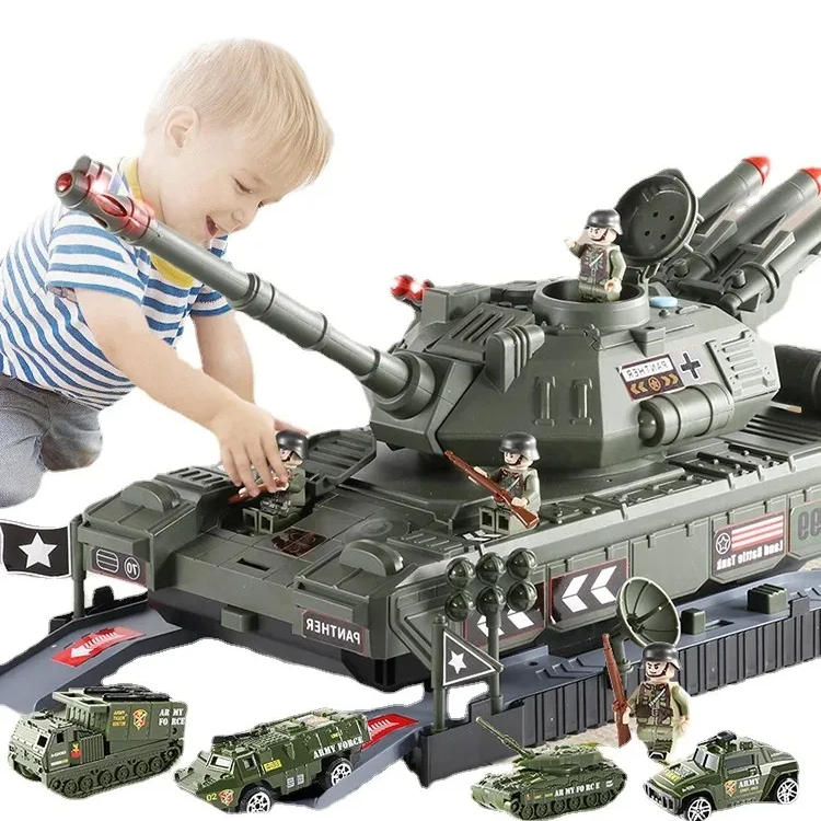 Military Toys Set Big Toy Diecast Army Tank Toy for Kids