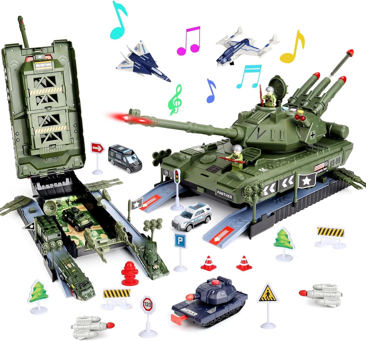 Military Toys Set Big Toy Diecast Army Tank Toy for Kids - Bild 2