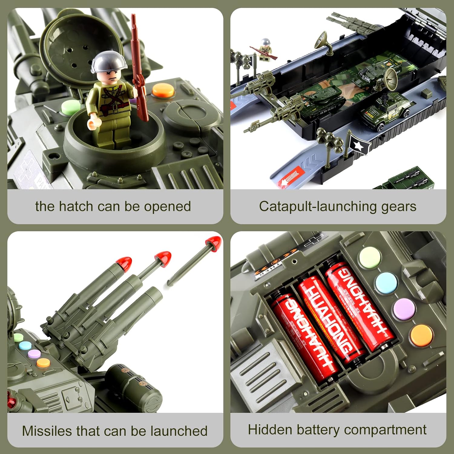 Military Toys Set Big Toy Diecast Army Tank Toy for Kids - Bild 5
