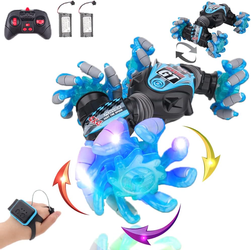 Gran oferta 4WD, coche de carreras RC de doble cara, coche electrónico de giro, vehículo todoterreno teledirigido para niños - Imagen 2