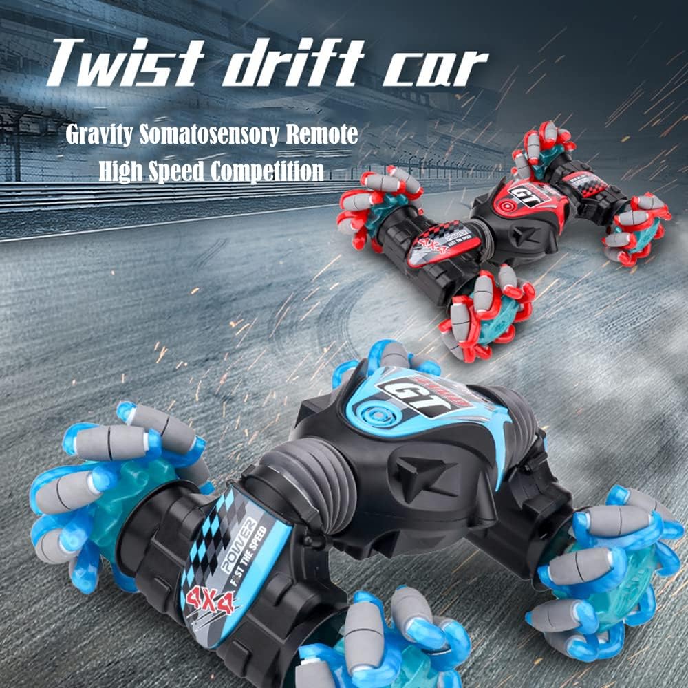 Gran oferta 4WD, coche de carreras RC de doble cara, coche electrónico de giro, vehículo todoterreno teledirigido para niños - Imagen 4
