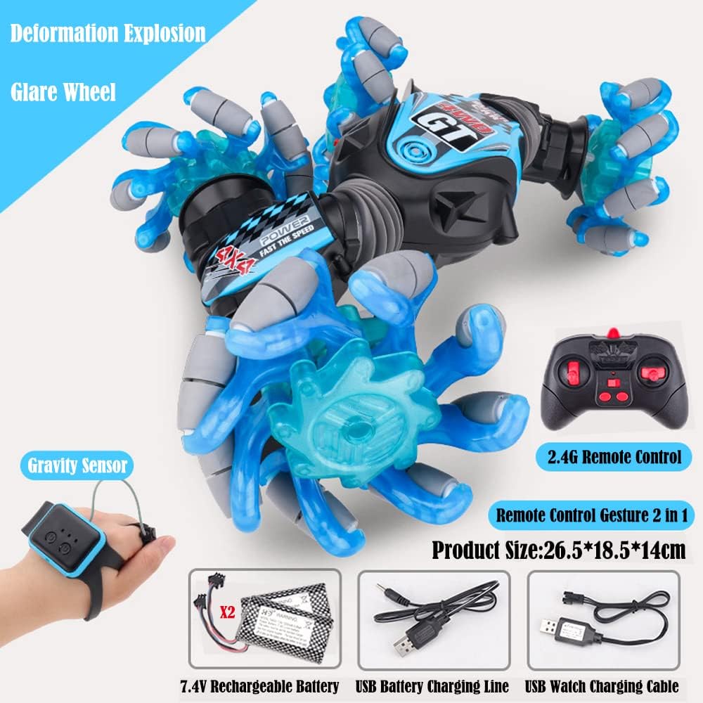Gran oferta 4WD, coche de carreras RC de doble cara, coche electrónico de giro, vehículo todoterreno teledirigido para niños - Imagen 5