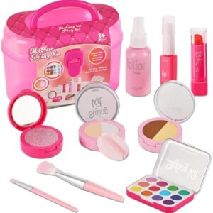 Umweltfreundliches, hochwertiges waschbares Kinder-Make-up-Spielzeug für Mädchen, Kinder-Kosmetik-Spielzeug-Make-up-Set