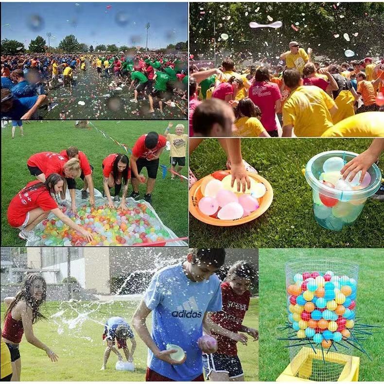 Globos de agua de fábrica de juguetes al aire libre para niños, 111 unidades/bolsa, globos de agua mágicos de llenado rápido autosellantes - Imagen 3