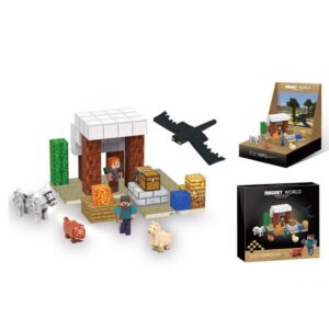 Minecraft DIY Magnetic Cubes Children's Magnetic Building Block Set for Creative Play