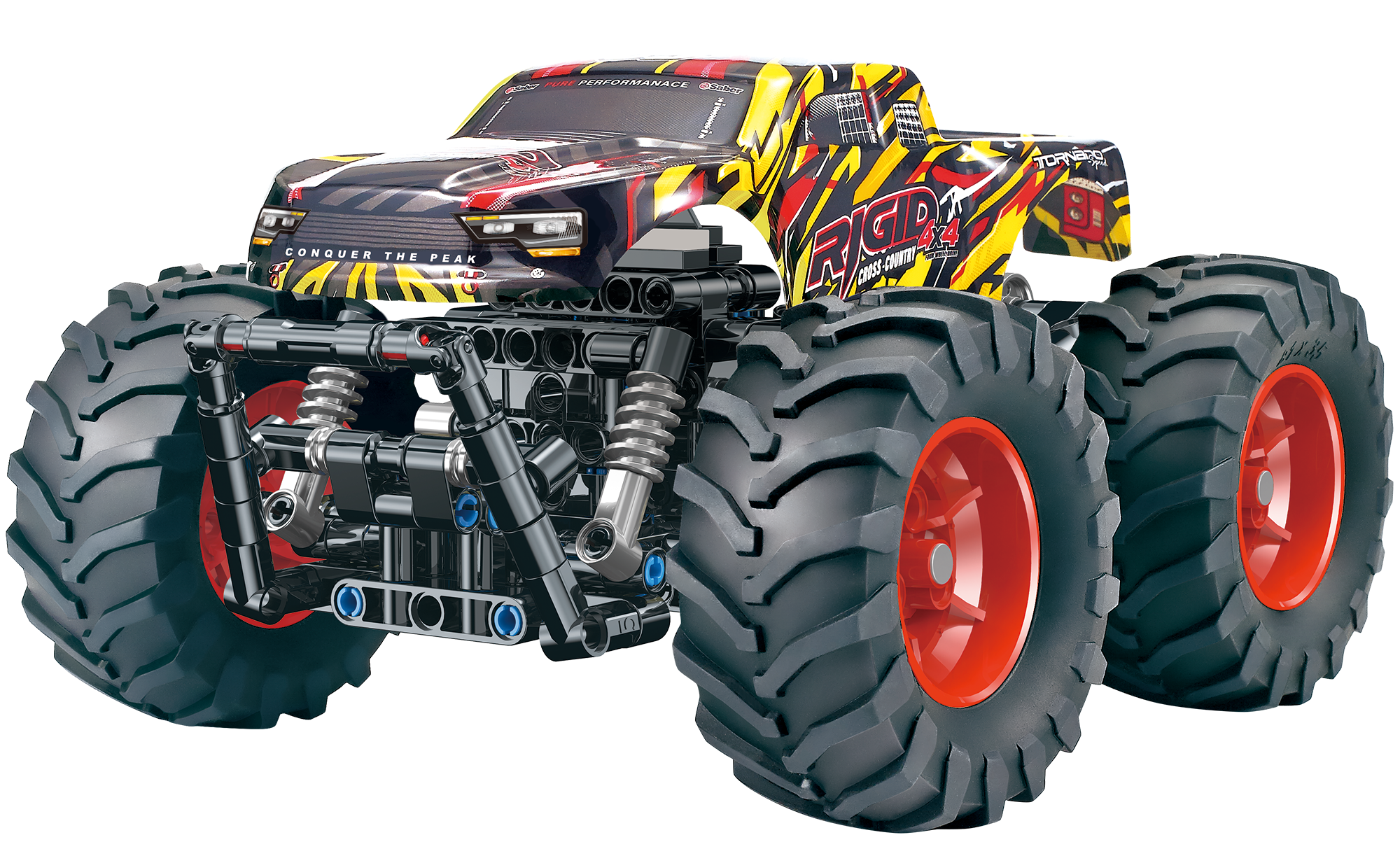 Technischer Buggy-Motor, ferngesteuerter Offroad-Baustein, Spielzeug-Sportwagen - Bild 2