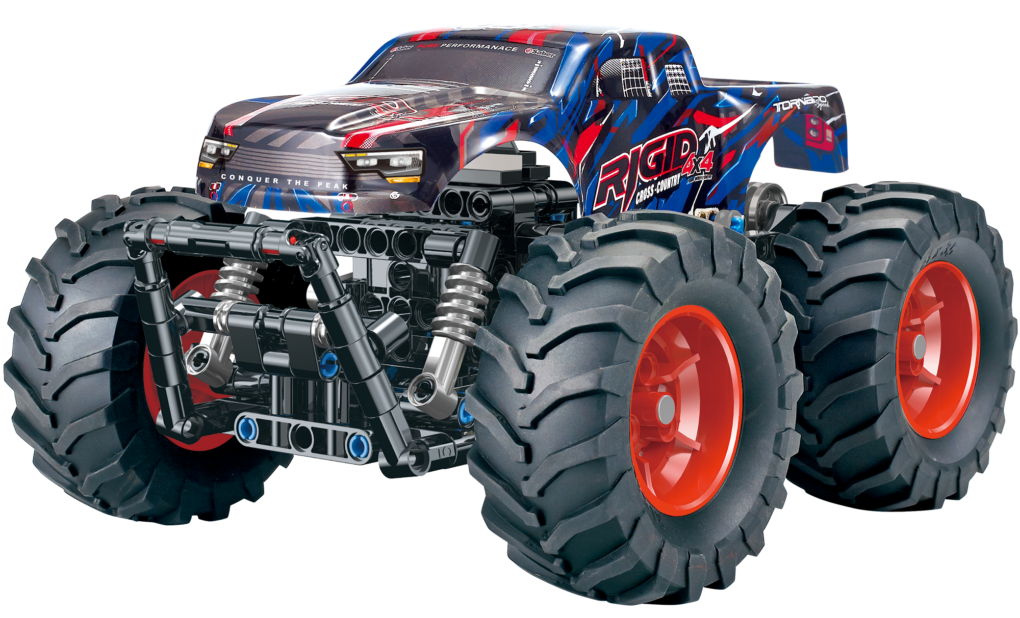 Technisches elektrisches ferngesteuertes Offroad-Baustein-Spielzeug-Rennauto - Bild 2
