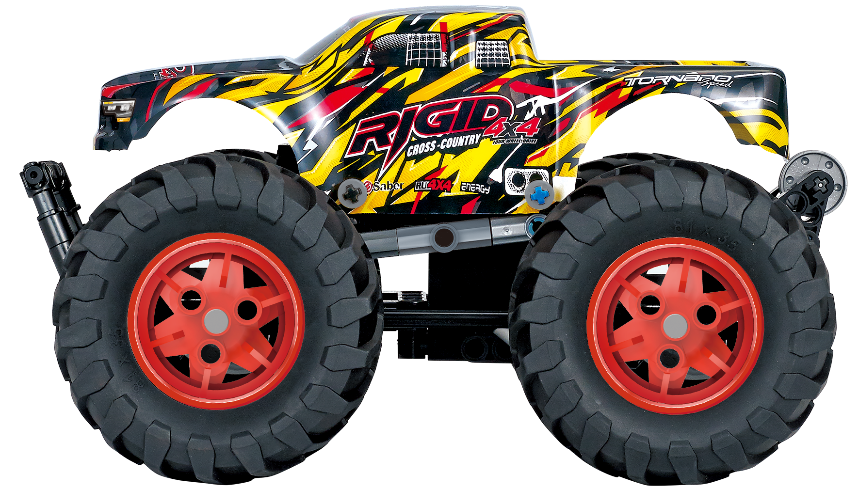 Technischer Buggy-Motor, ferngesteuerter Offroad-Baustein, Spielzeug-Sportwagen - Bild 4