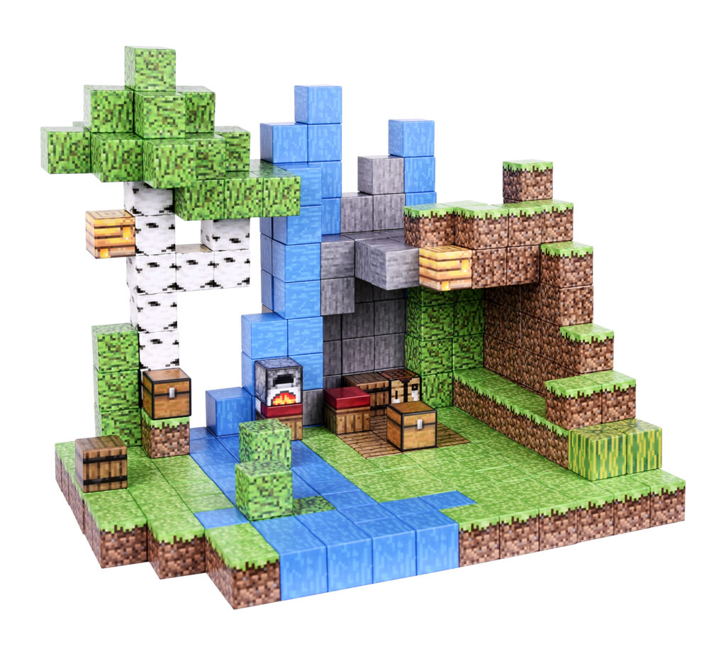 Wholesale My World Magnetic Square Minecrafting Children's Puzzle Doll Assembled Game Peripheral Mini Building Blocks Toys