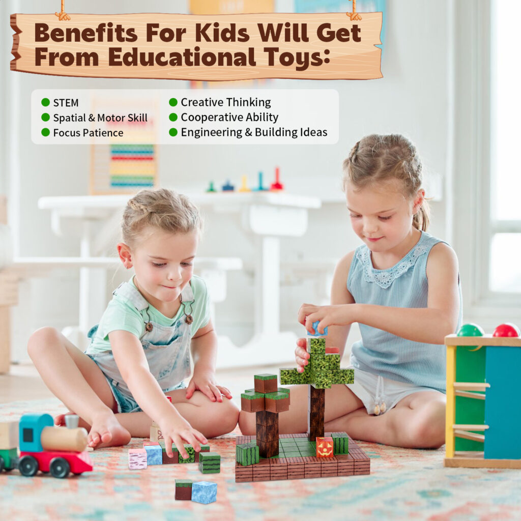 Minecraft Magnetic Blocks Bauen Spielzeug früh Bildung Sensorisches Spielzeug für Kleinkinder Kinder | Preis der Spielzeugfabrik in China | LuluFamily