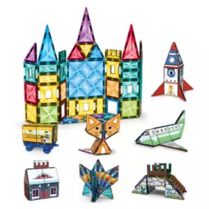Neues Design 100 pcs+99 pcs Magnet Building Tiles Magnetic Building Block Sets Toys for Kids