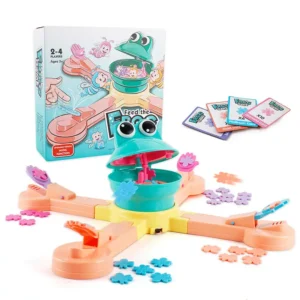 Classic Feed Frog Board Game Frog Adventure Electric Plastic Feeding Frog Game Toy