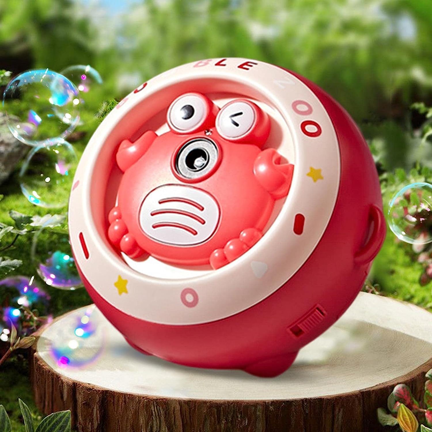 Máquina de burbujas automática con luces juguetes musicales niños lindo máquina de burbujas de jabón eléctrico - Imagen 6